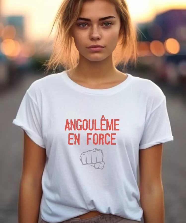 T-Shirt Angoulême en force – Pour Homme et Femme – Image 3
