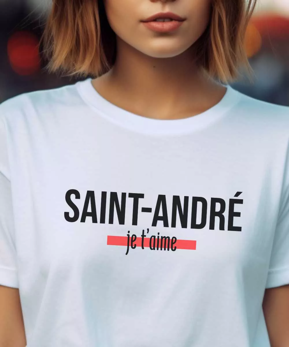 T-Shirt Saint-André je t’aime – Pour Homme et Femme – Image 2