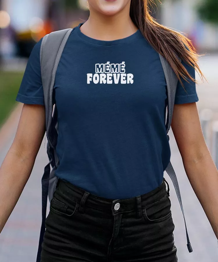 T-Shirt Mémé forever face Pour femme – Image 2