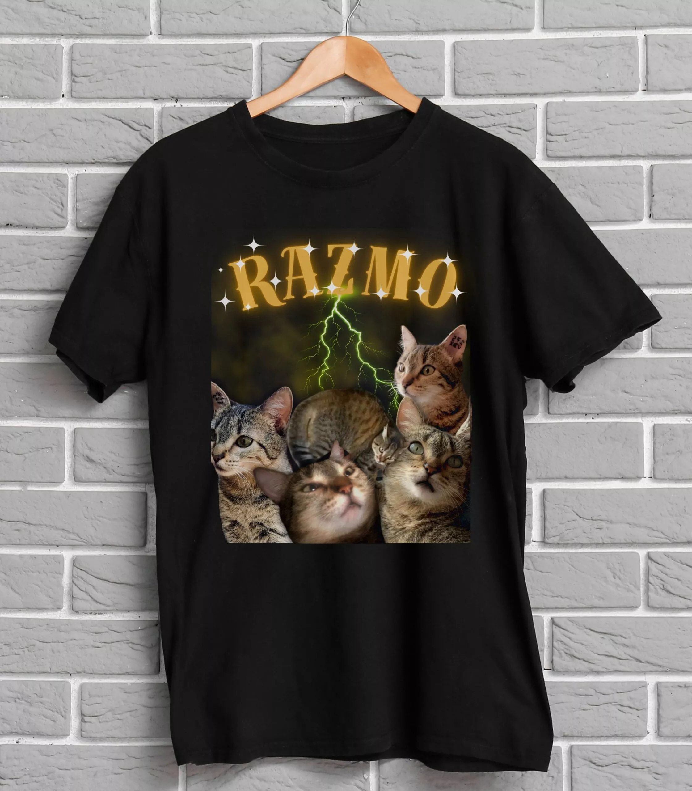 T-shirt Noir rap bootleg personnalisable – Image 2